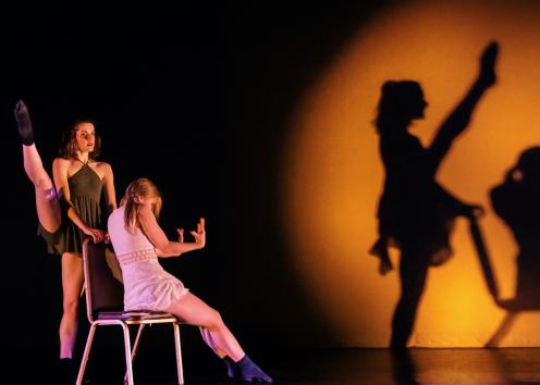 Dancers perform in "The Invisible"